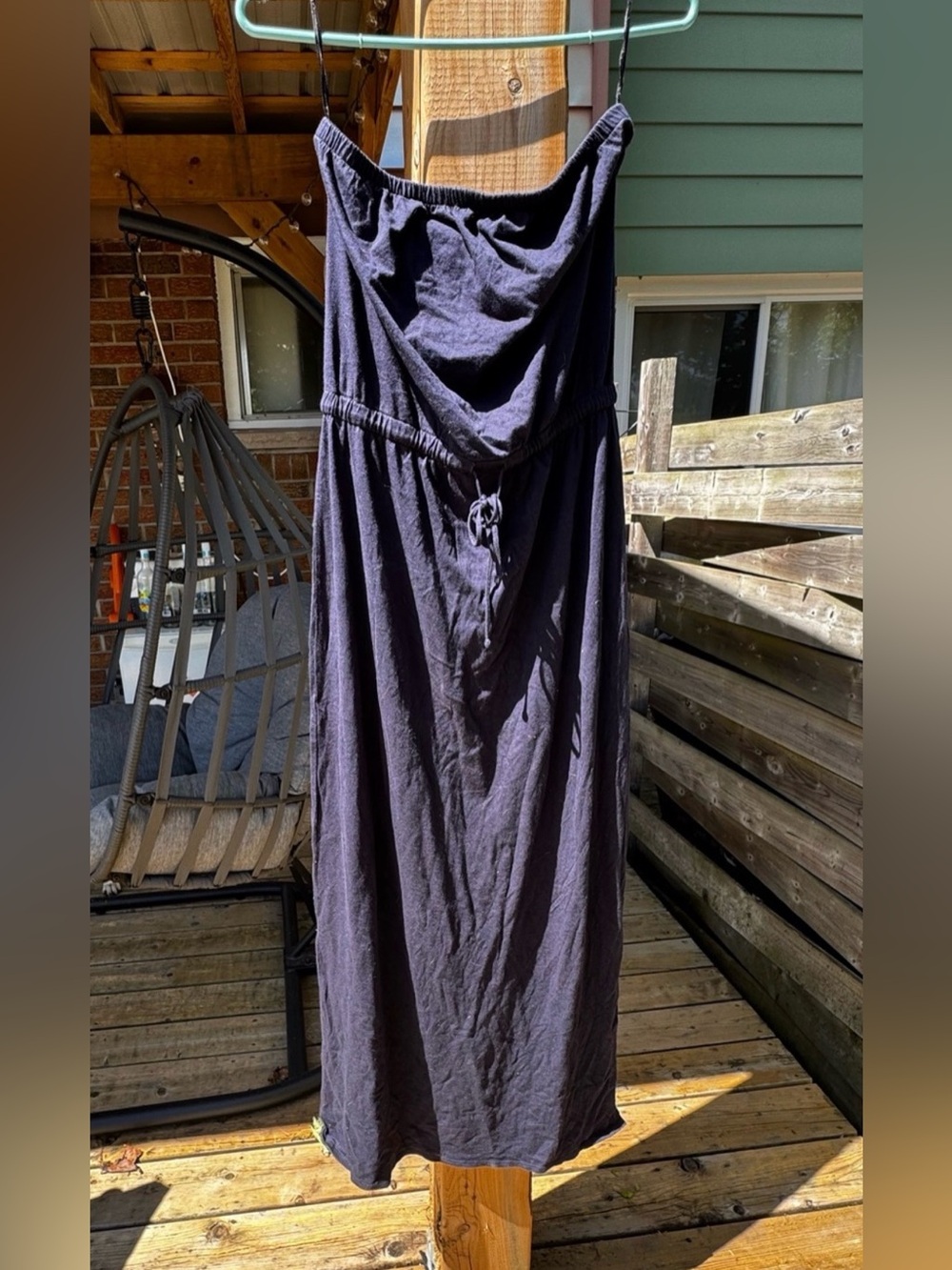 Vintage Theory strapless blue maxi dress size 0